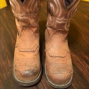 Ladies Steel Toe Boots size 9.5